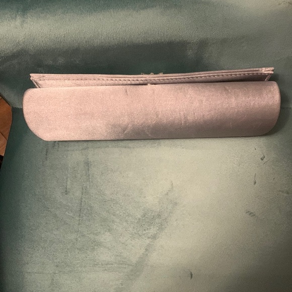 INC Clutch Purse Gray with rhinestones Good Condition - Picture 4 of 6